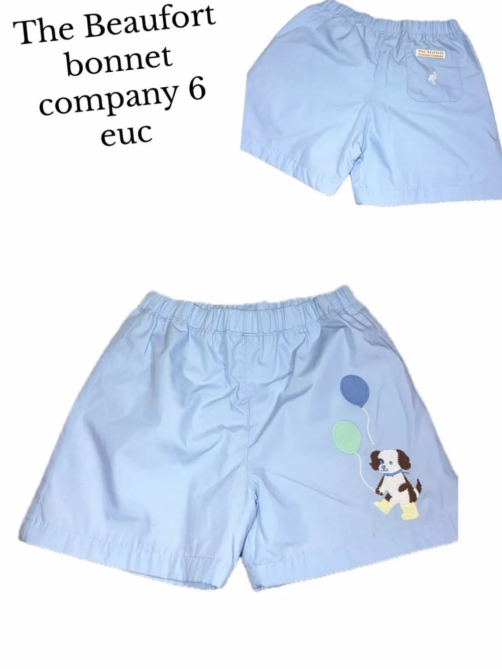 The Beaufort bonnet company SHELTON SHORTS- BEALE STREET BLUE dog shorts 6